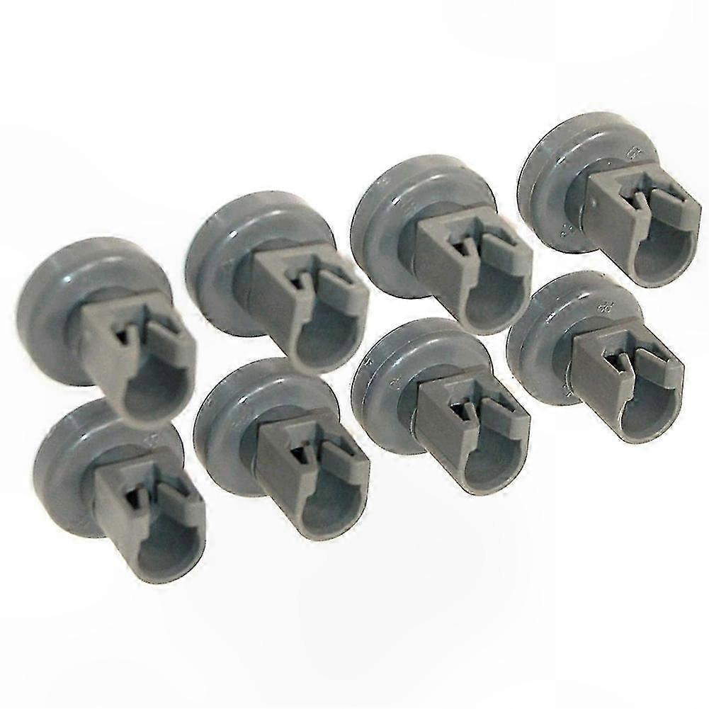 8-Pack Replacement Wheels for Dishwasher Baskets, Compatible with Multiple Brands and Models