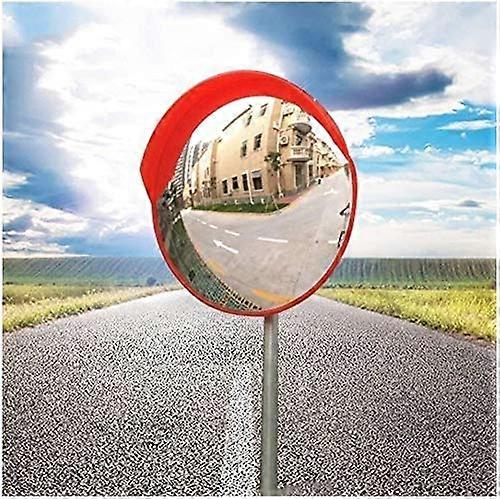 Safety Mirror Unbreakable Durable Convex PC Traffic Mirror 80cm For Blind Spots At Intersections