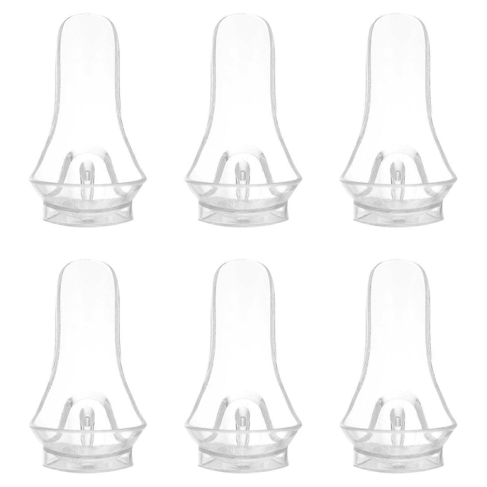 Spoon Rack Utensils Storage Racks for Home Use 6Pcs Transparent