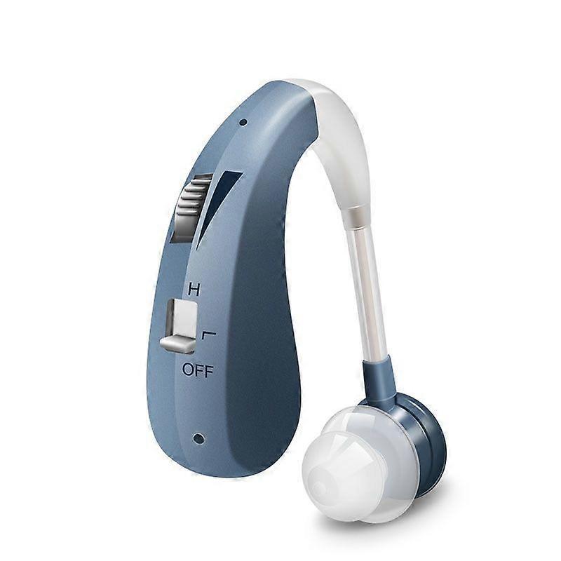 Elderly Hearing Aid Amplifier Rechargeable Ear Hearing Aid for Elderly(Blue)