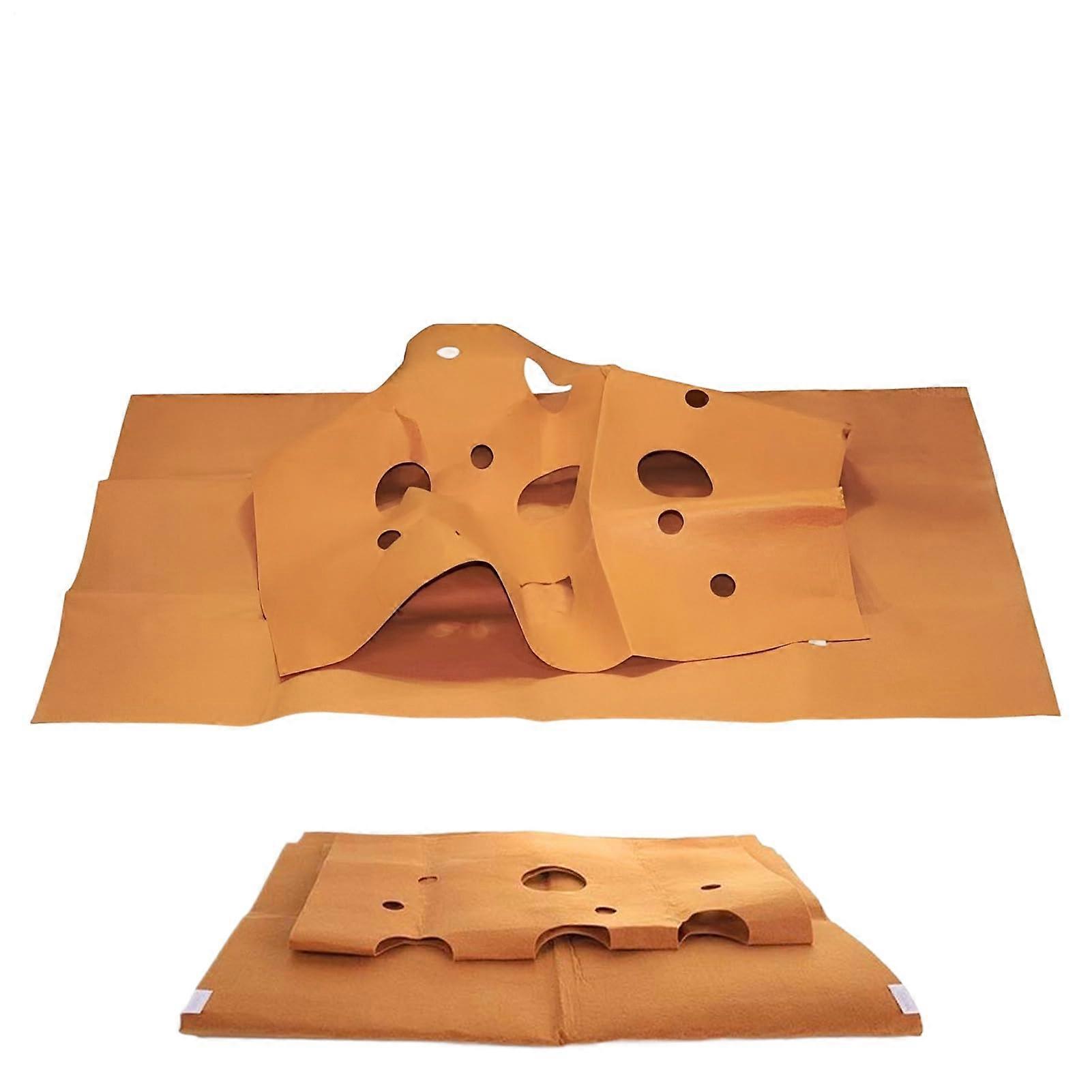 Cat Activity Training Mat Foldable Non Slip Design For Indoor Exercise Climbing And Hunting Play 120x90cm Brown