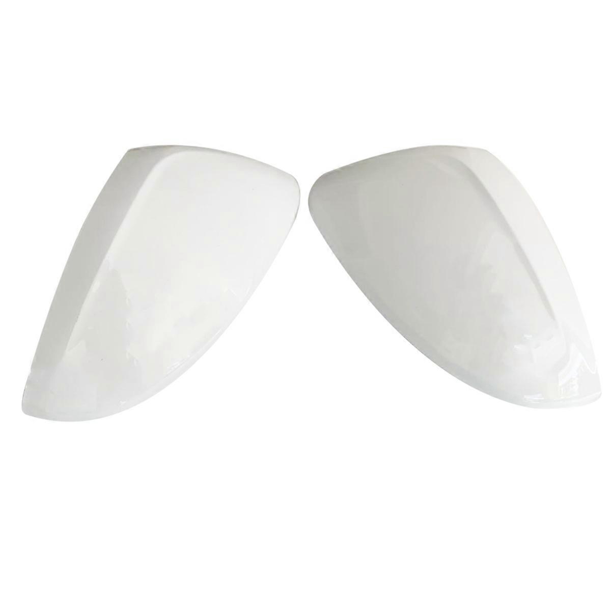 For 2008 208 2019-2025 Car Replacement Rearview Side Mirror Cover Wing Cap Trim White