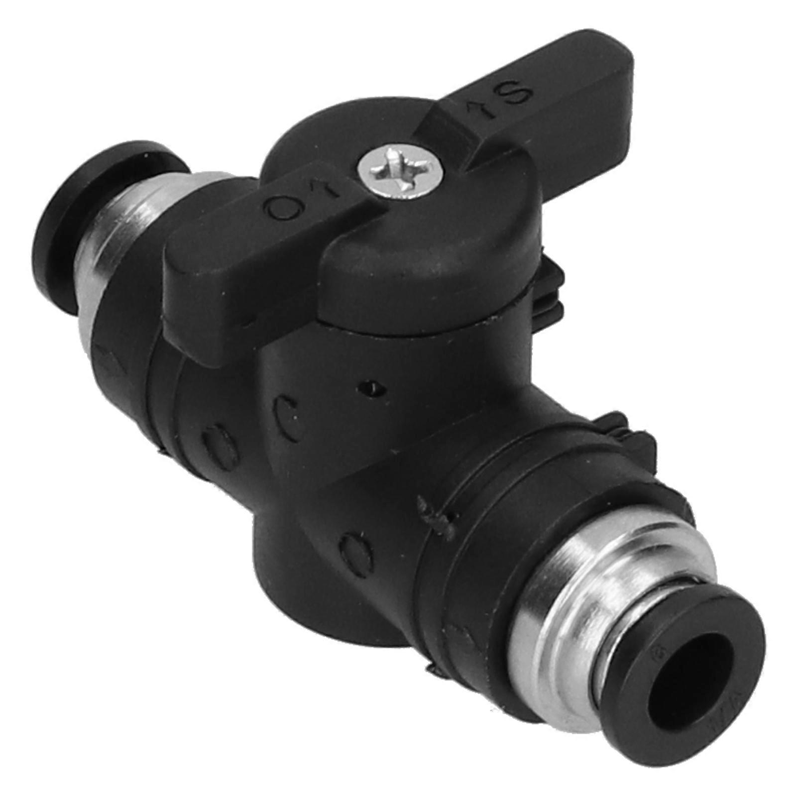 Air Flow Control Valve Pneumatic Connector Manual Adjust Quick Connect Fittings 1/4in