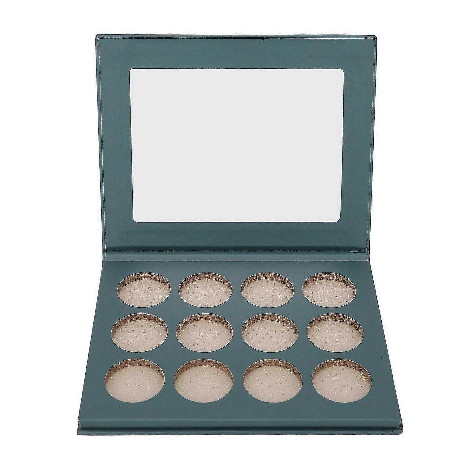 2025 Latest Model 12 Hole Empty Eyeshadow Palette Portable DIY Makeup Empty Bl...