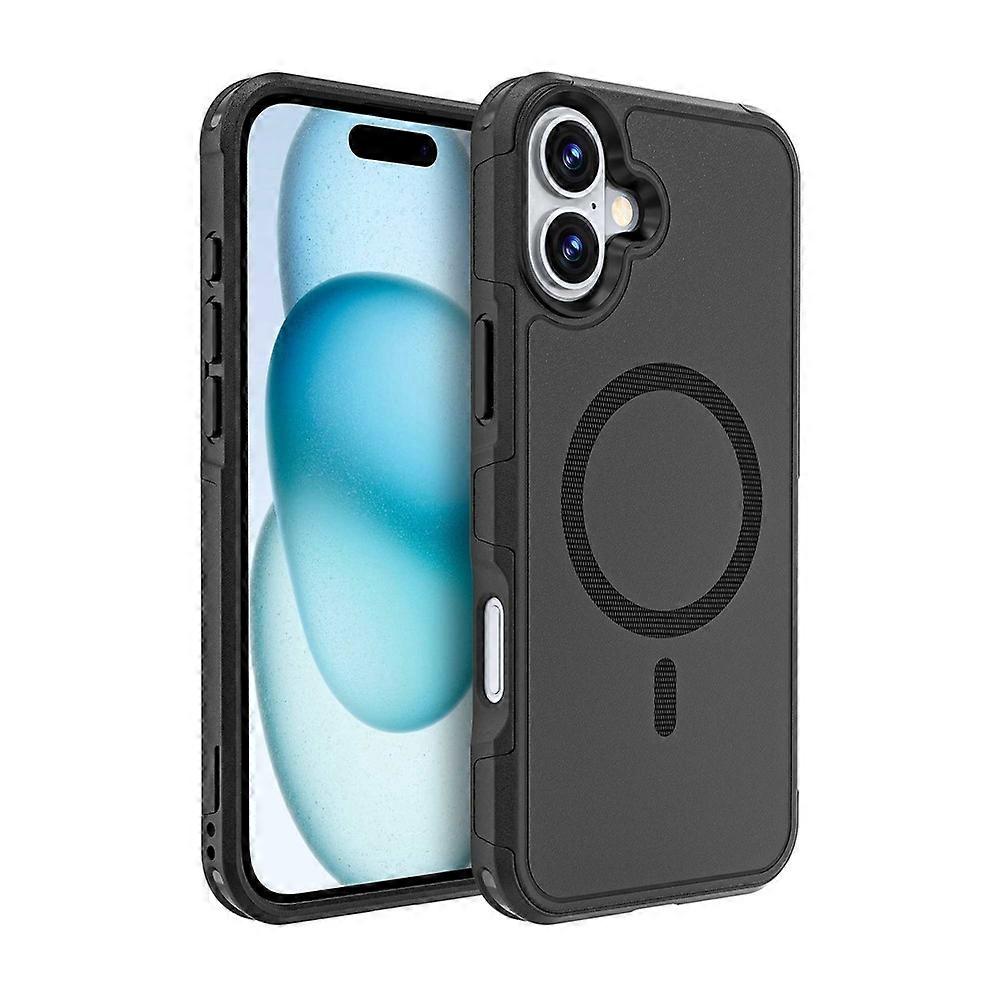 Compatible For iPhone 16 Plus Case Compatible with MagSafe PC + TPU Anti-drop Phone Cover