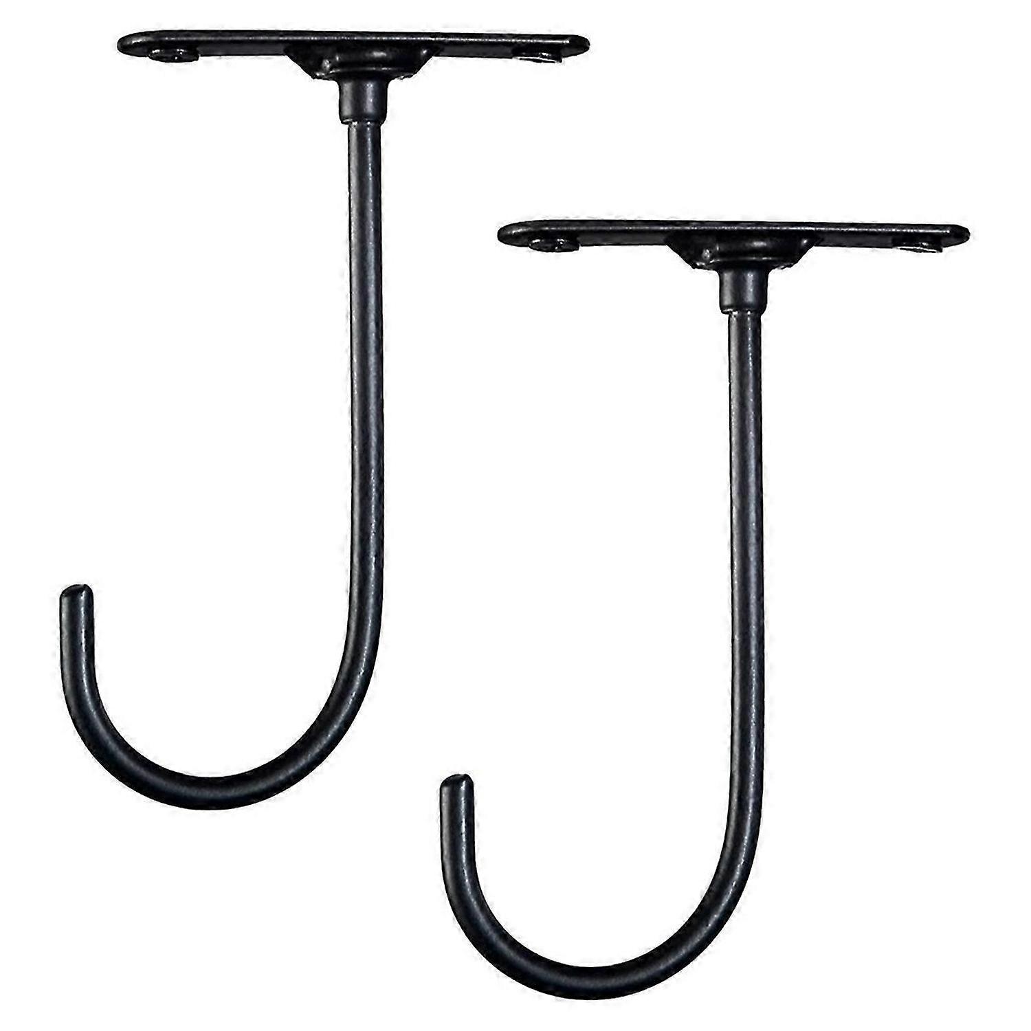 2pcs 360-degree rotating key rack under cabinet banana hook