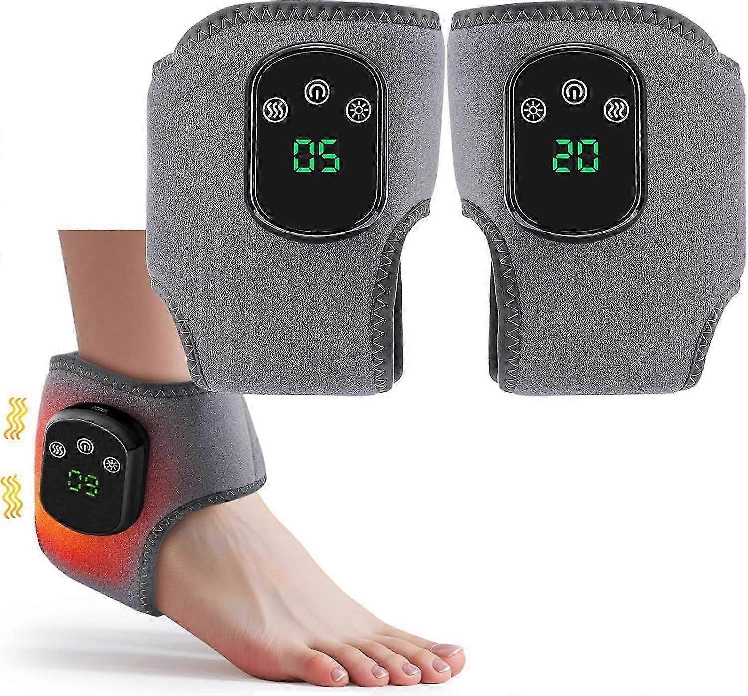 Foot Massager, Portable Electric Foot Massager, Multi-Level Vibration and Combined Mode, Thermal Massage, Helps Relax Feet and Promotes General Comfor