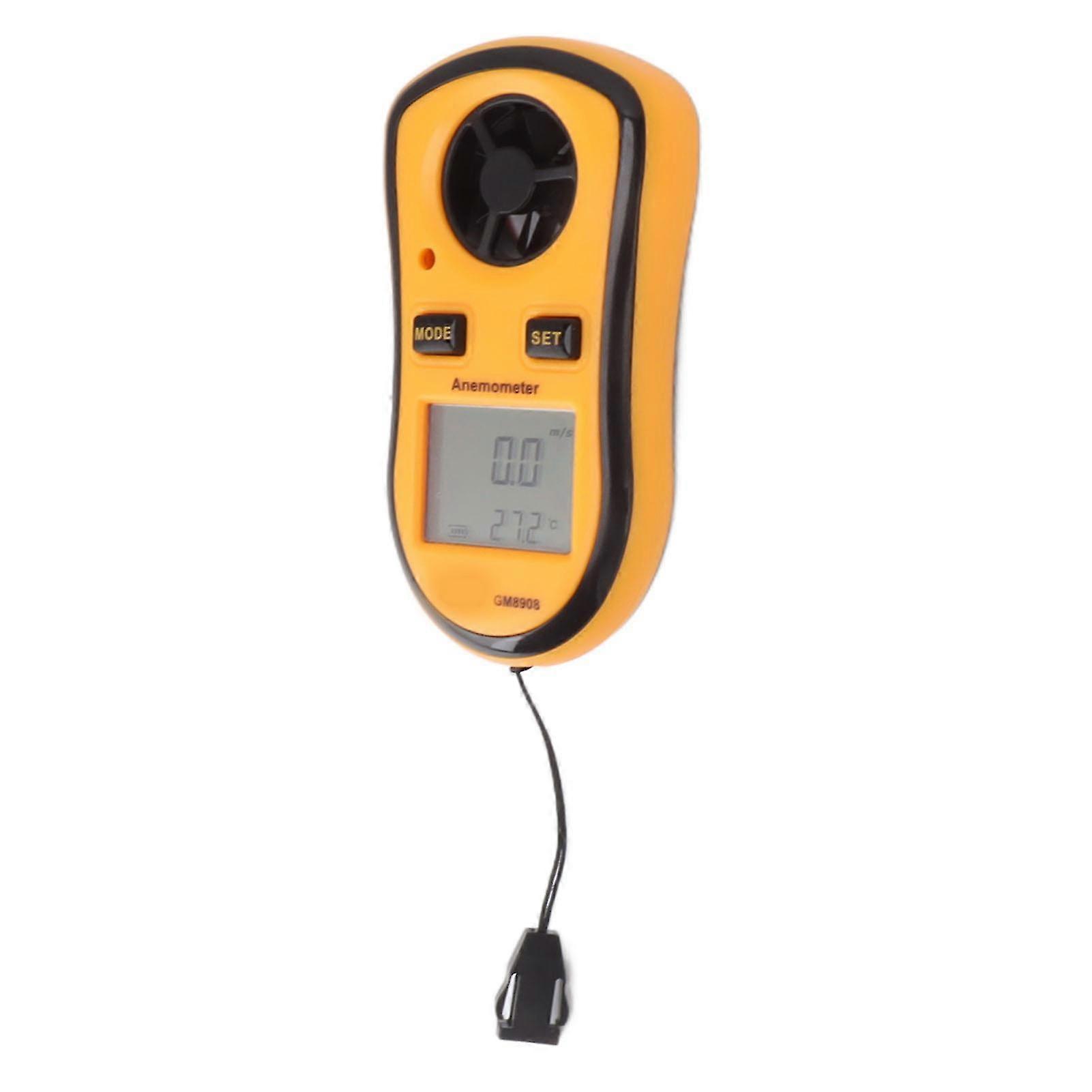 Handheld Digital Anemometer Pocket Wind Meter Handheld Mini Wind Speed Temperature Power Gauge with Digital LCD Display 2025