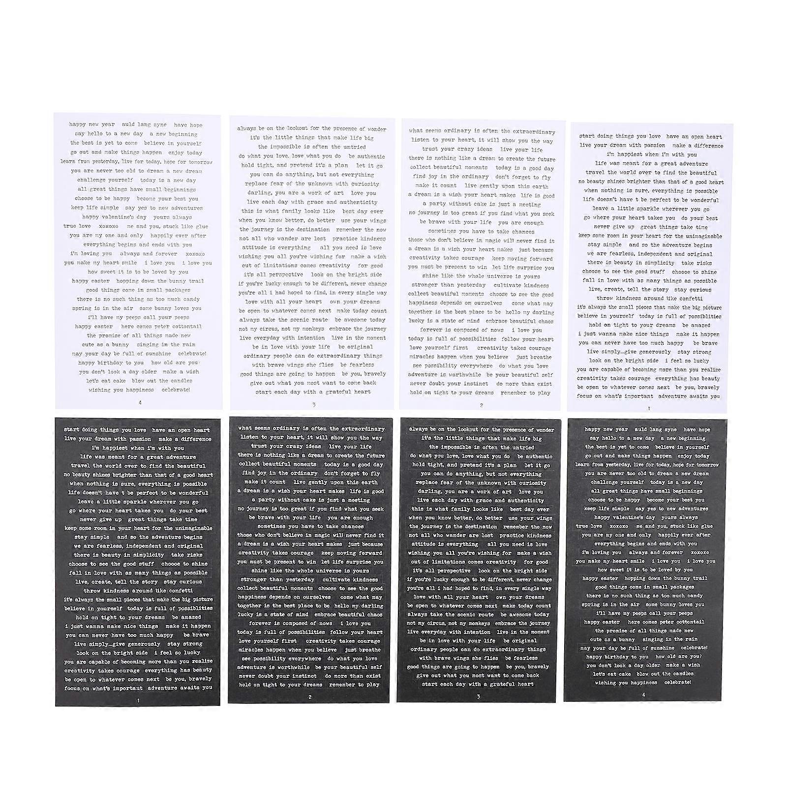 Inspirational Paper Decals Decorative Diary Stickers for Decoration 2Pcs 2 Bags