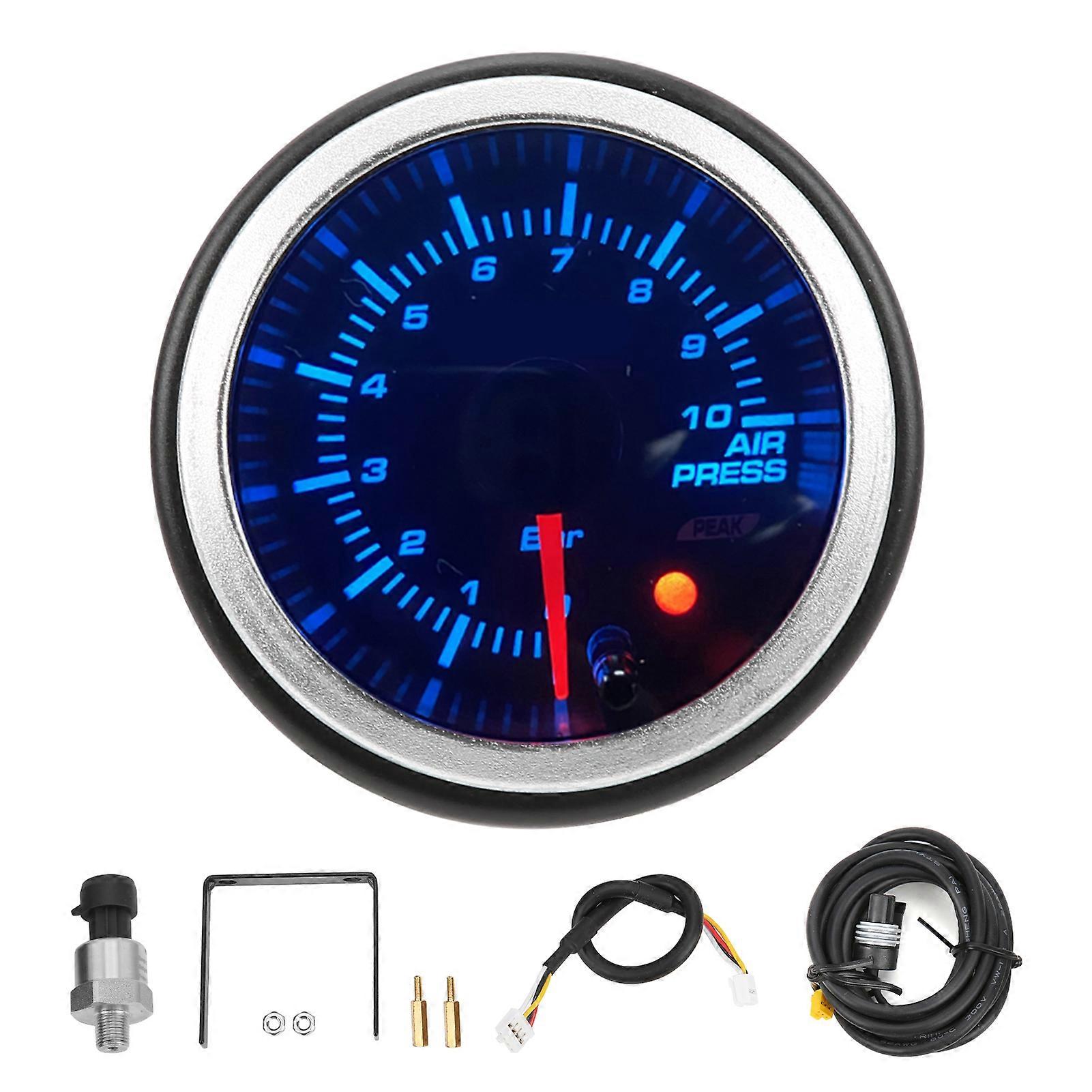 Stepping motor meter for trucks with 10-color LED display