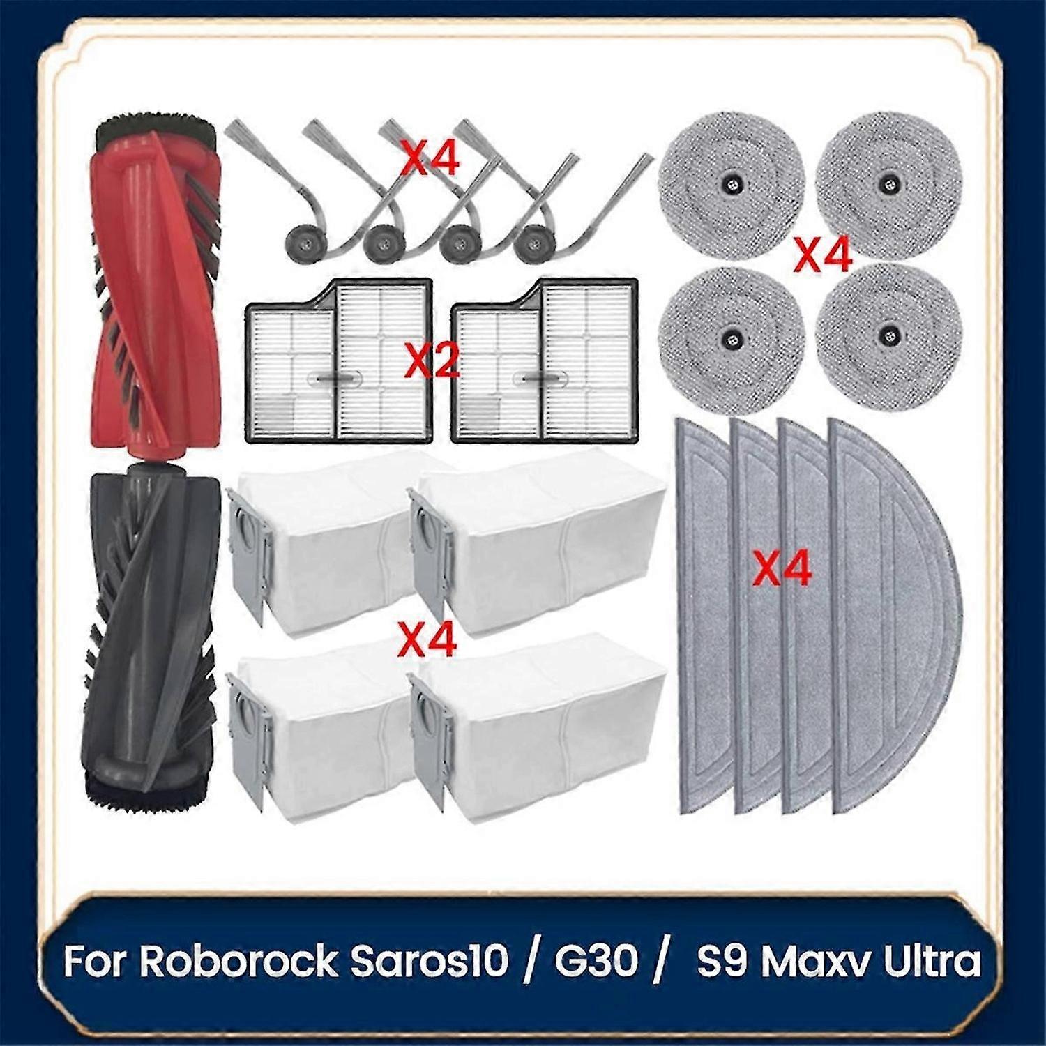20Pcs for Roborock Saros10 /G30 /S9 Maxv Ultra Vacuum Attachment