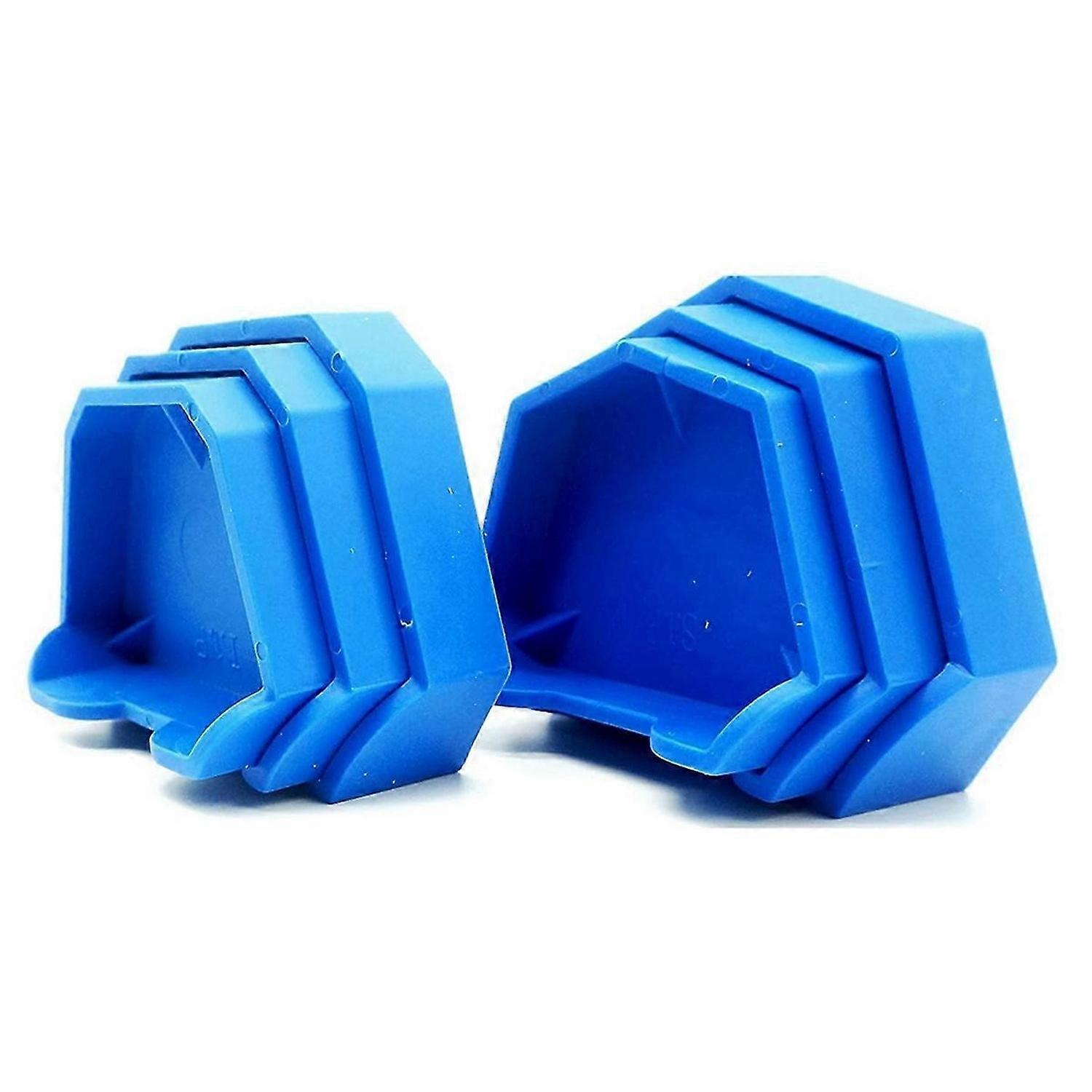 6PCS Dental Model Base Former Impression Trays Base Molds Set for Lab Plaster Model Cast Trimming
