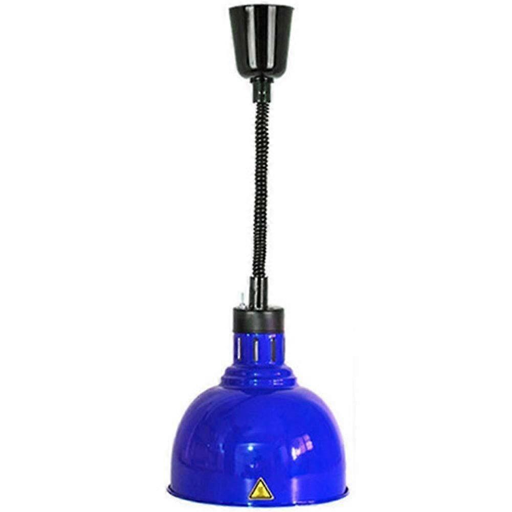 Food Heating Lamp Chandelier for Buffet and Pizza Warmers, Single Heat Lamp in Blue, Decomposition Style