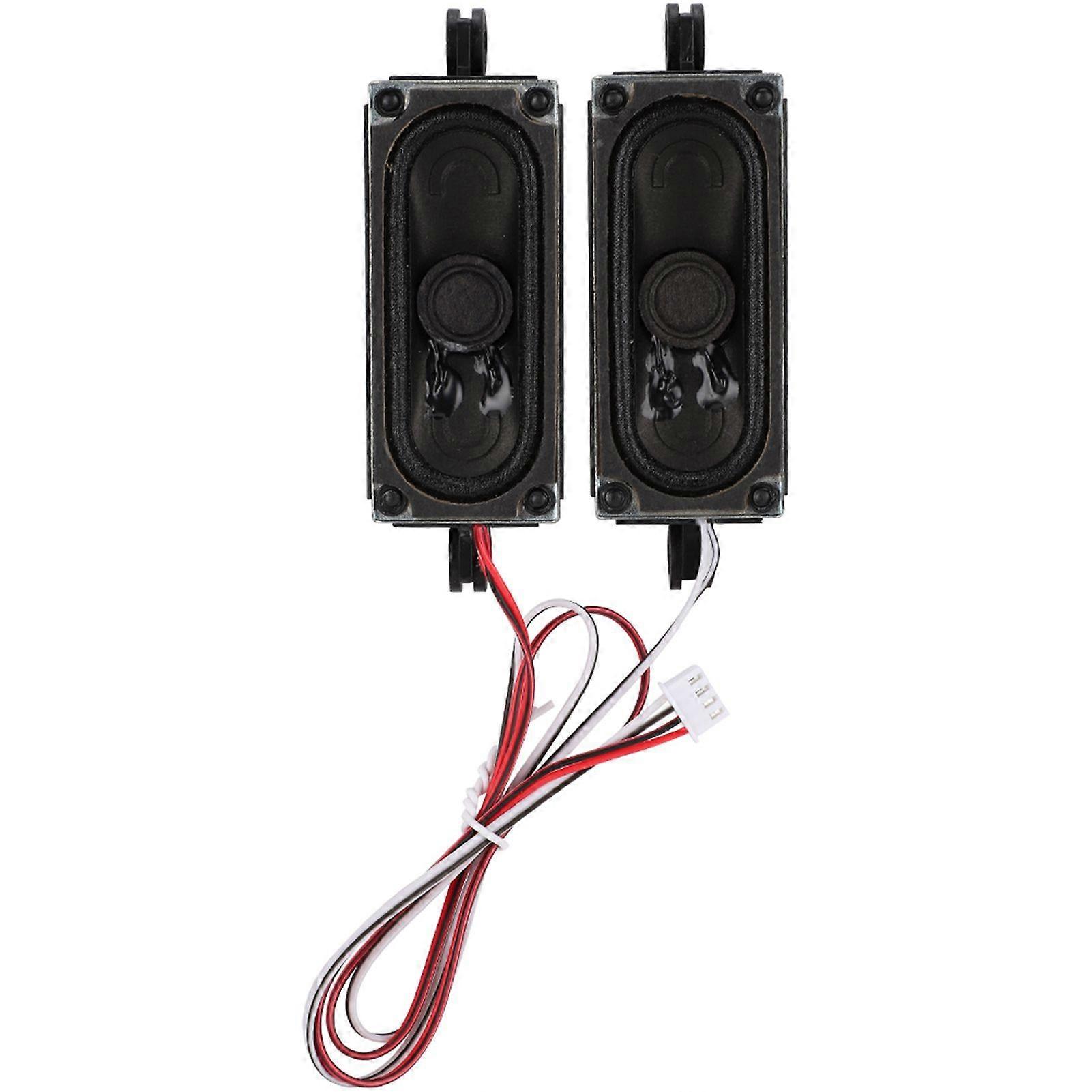 2Pcs 4 Ohm 5W TV Box Speaker Loudspeaker Sound Amplifier Unit for LCD TV Advertising Player
