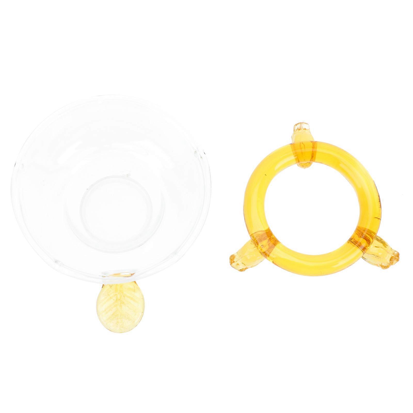 Tea Glass Tea Filter for Convenient Straining 1 Piece Yellow Filter