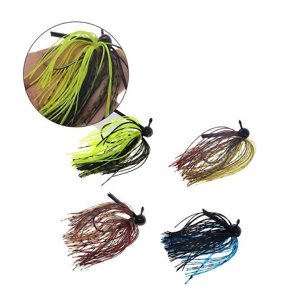 Simulation Fish Lures Beard Shape Fake Bait for Fishing 4Pcs