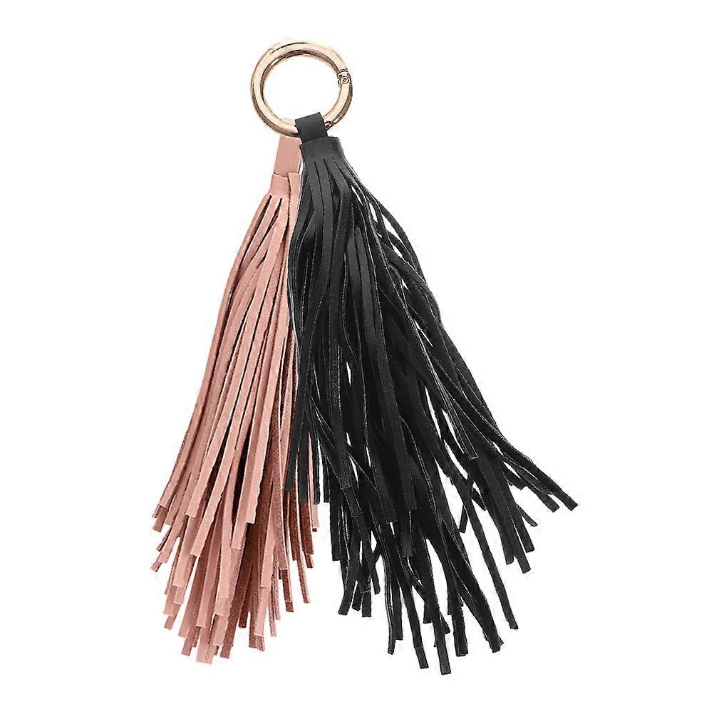 Tassel Keychain Elegant PU Keychain for Decoration 4Pcs Stylish Accessory