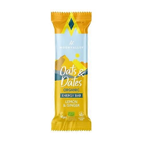 Organic energy bar with oats, dates, lemon and ginger 50 g