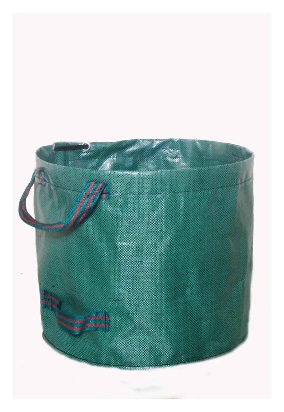 Garden Waste Bag Green Large Capacity Heavy Duty Reusable Waterproof PP Yard Leaf Grass Container Storage 300L/120L/60L