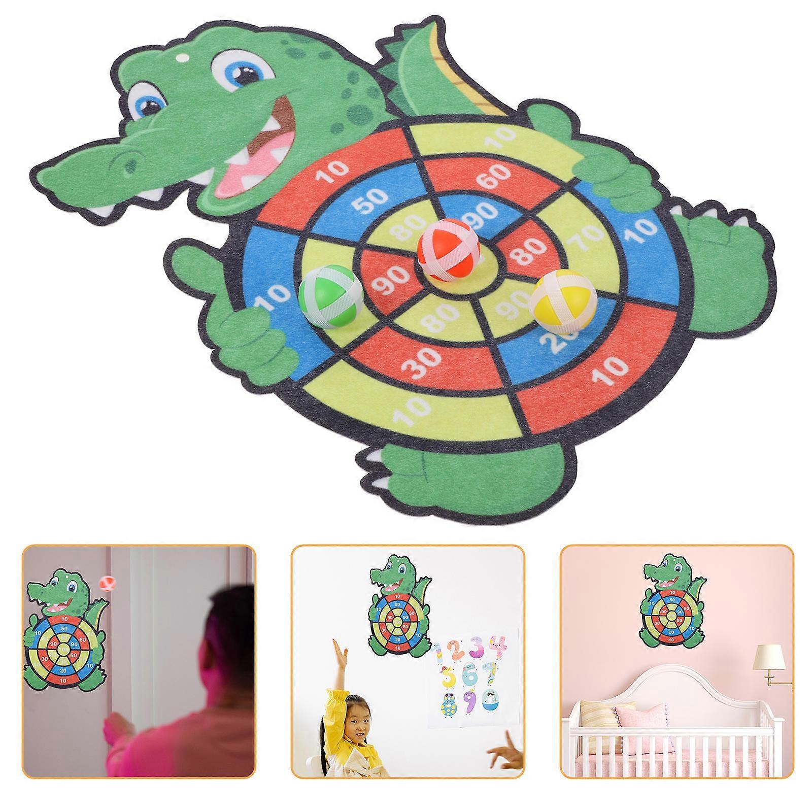 3 Sets Cartoon Board Game Featuring Sticky Balls For Children Perfect For Easter Event With Assorted Color Enhancing Motor Skill Development 43x30cm