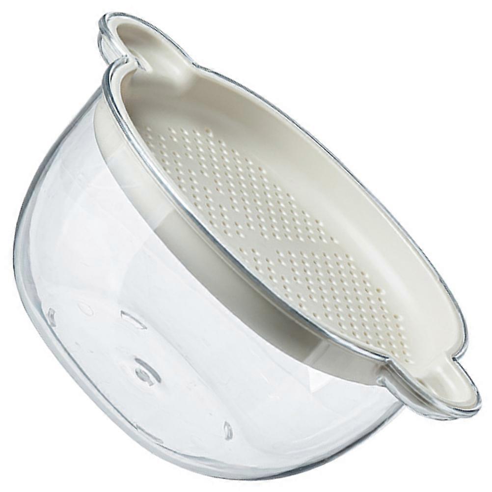 Fruit Strainer Draining Basket Double Layered Kitchenware 17.9X14X7.9CM Minimalist Design 1Pack