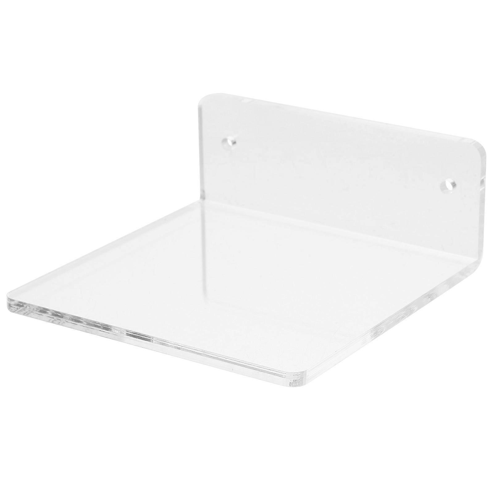 Floating Shelf Acrylic Wall Shelf Bathroom Storage Rack 2Pcs