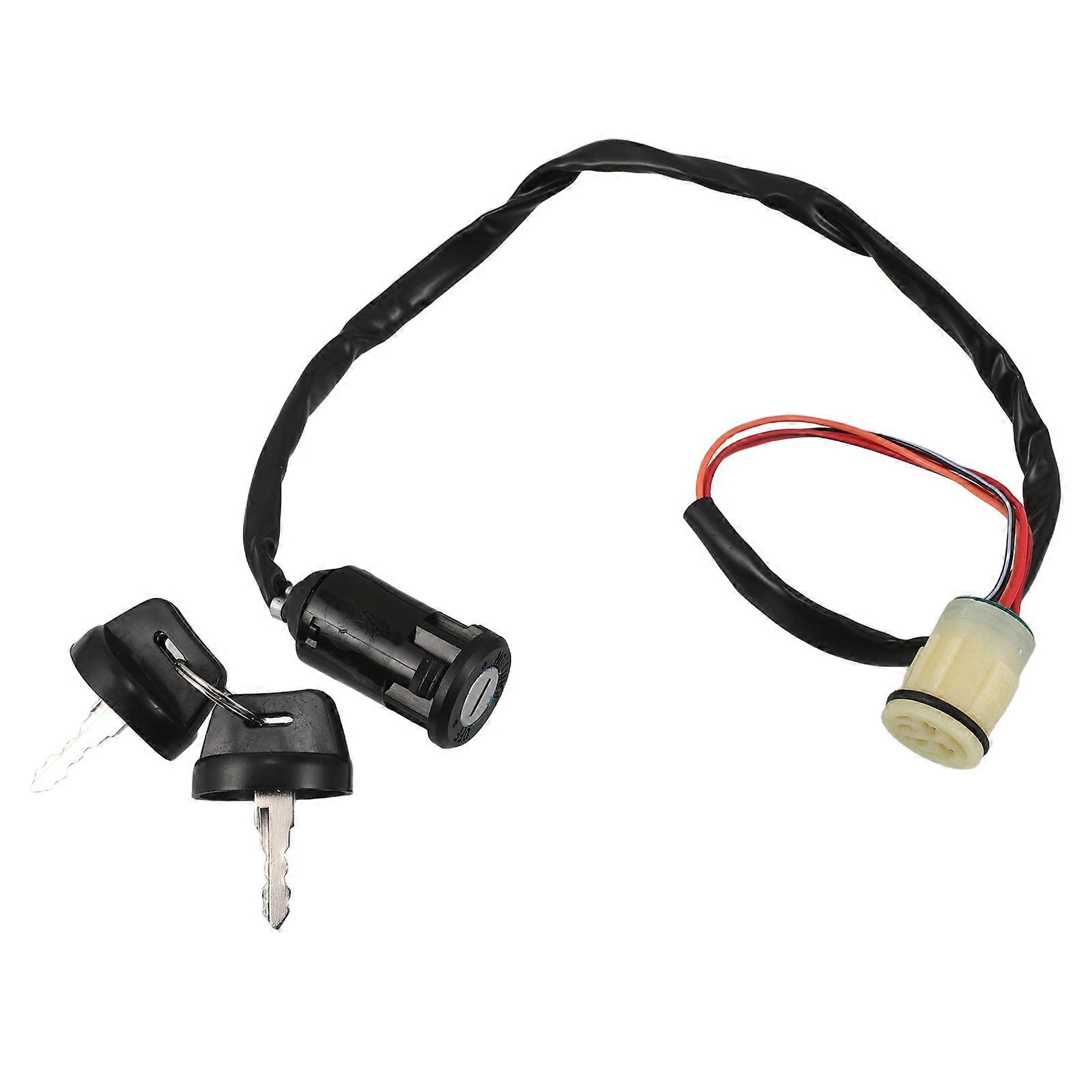 Engine Start Ignition Switch For ATV And Motorcycle Applications In Black Metal And Plastic For Vehicle Security 1Pack