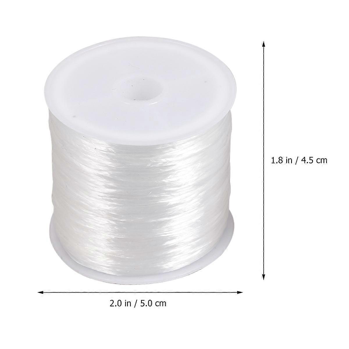 Jewelry Elastic Thread Crystal Elastic String for Bracelet 2 Rolls
