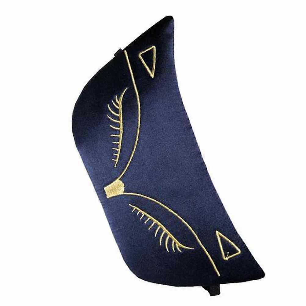 Eye Patch Silk Eye Mask for Sleep Use 1Pcs Blue Comfortable Embroidery