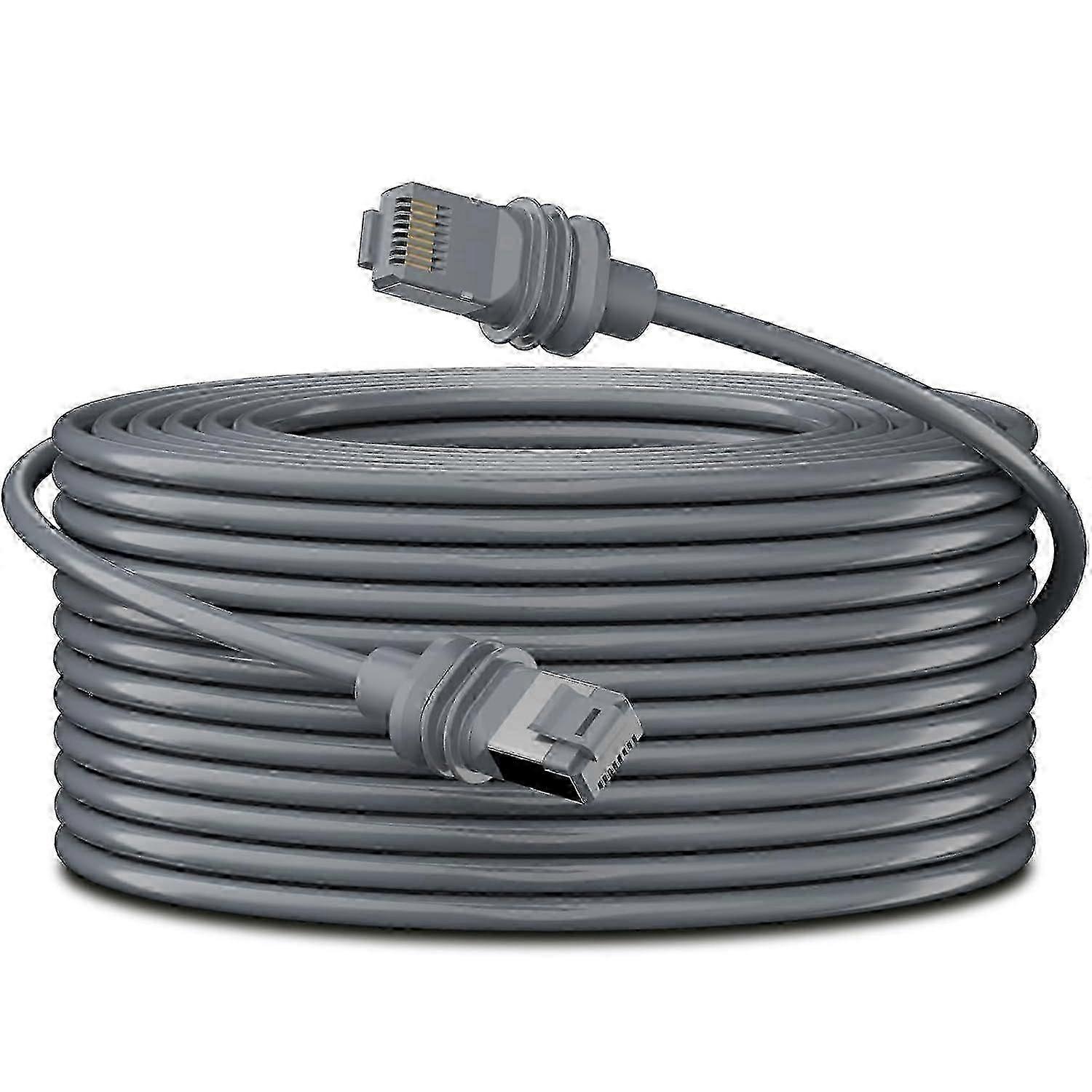 كابل إيثرنت Starlink Gen 3 100FT / 30M للمجموعة القياسية ، كابل V3 رمادي مقاوم للماء
