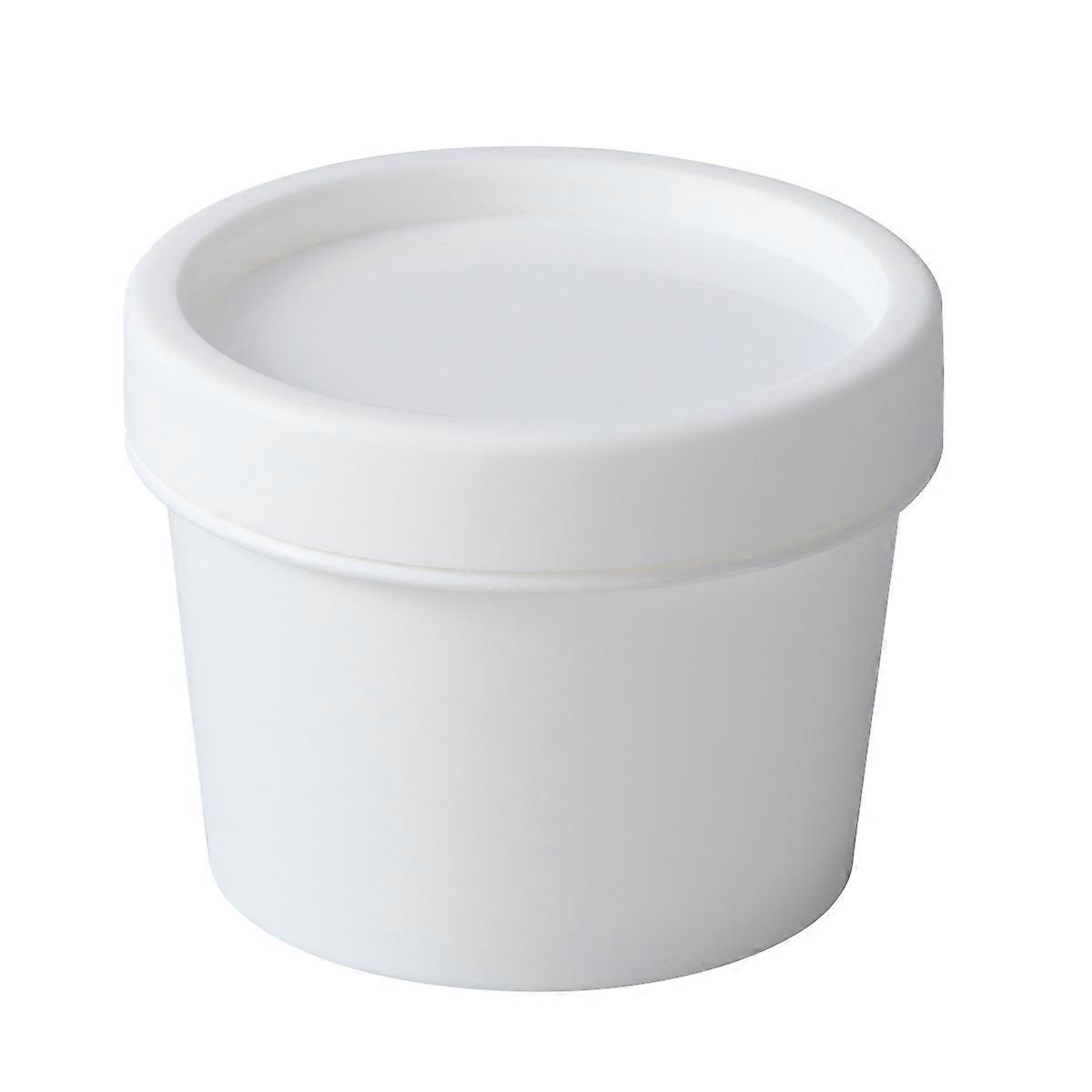 Cosmetic Mini Jar Pot for Cream Storage 100g White with Inner Lid