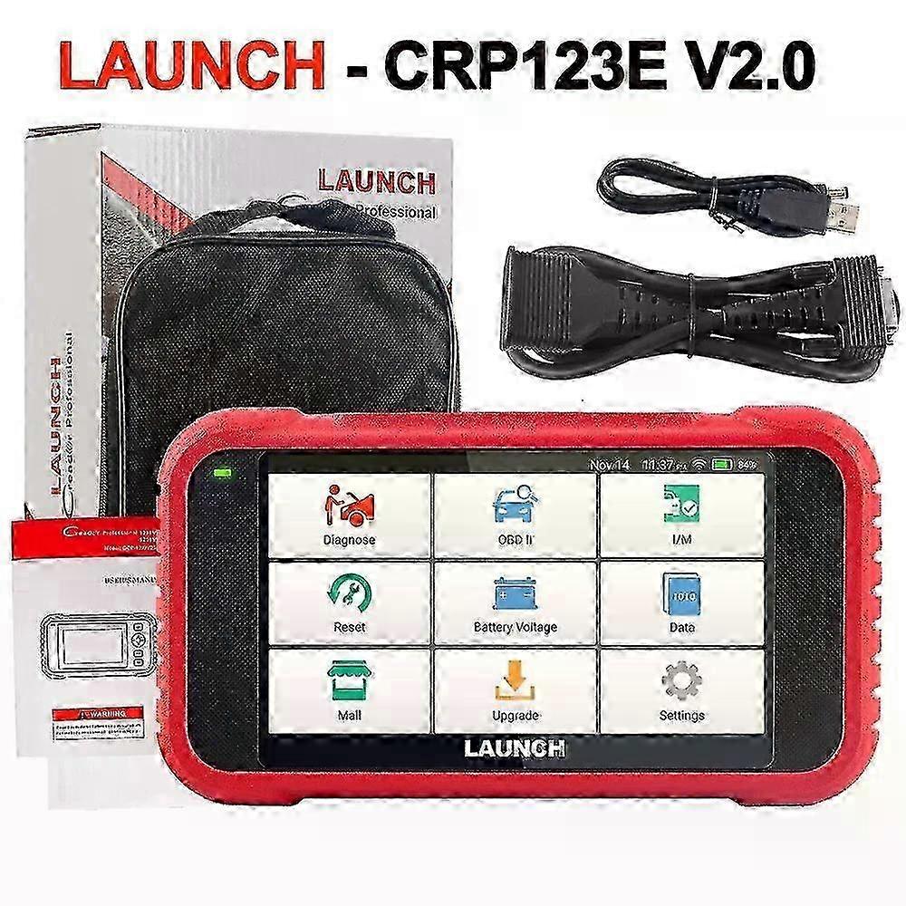 Professional Car OBD2 Diagnostic Scanner with Launch X431 CRP123E V2.0 & CRR123I V2.0 Reset Service for ABS SRS Engine AT+