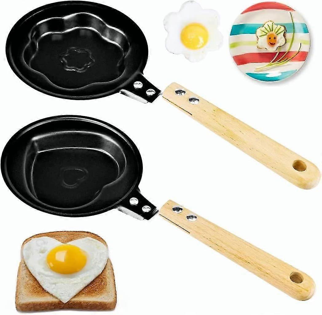 2 Handle Omelette Pan, 12cm Small Omelette Pan