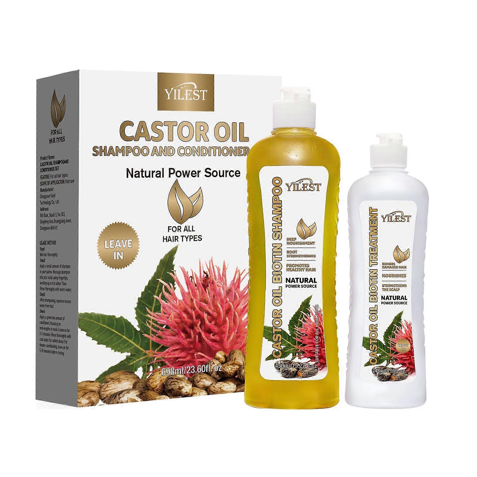 Shampoo de Rícino 450+248ml Conjunto 1