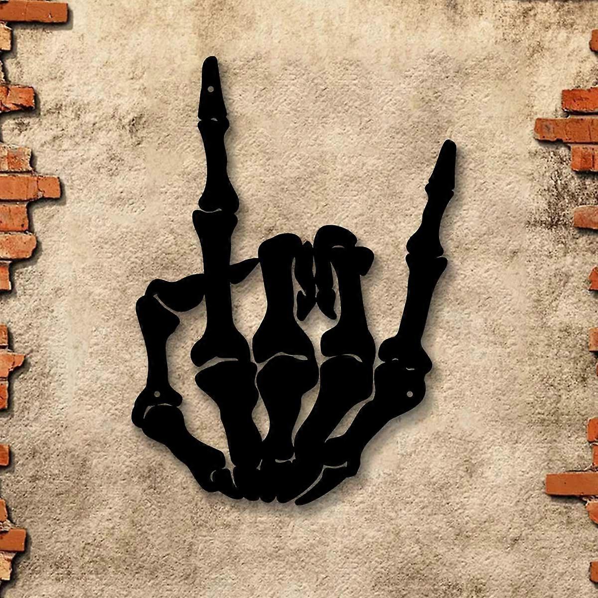 1PC Skeleton Hand Hanging Metal Wall Décor for Home Interiors