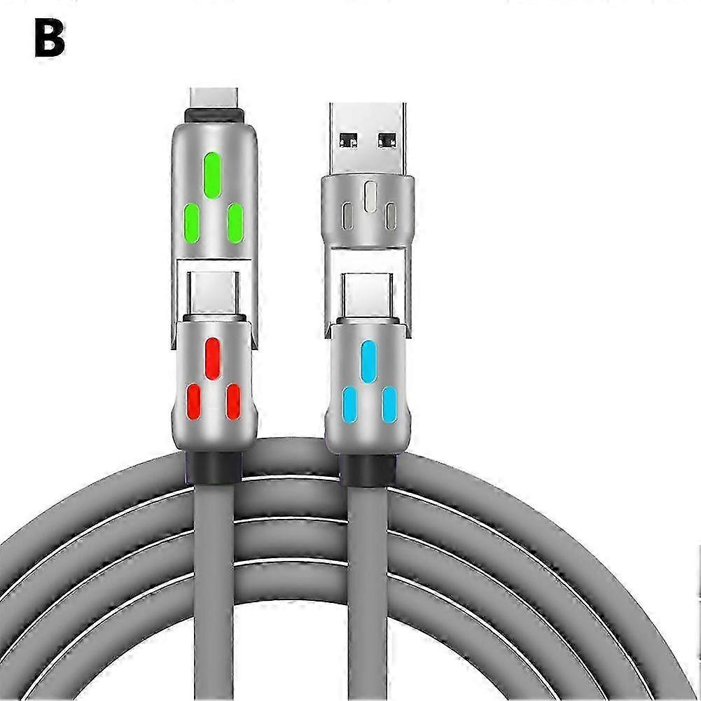 240 W 4-in-1 USB-C Cable, USB C Cable 1.2 m, Multi USB Charging Cable, Fast USB