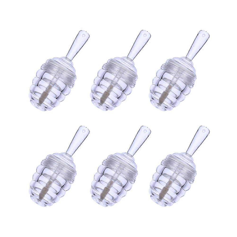 Empty Lip Balm Container Transparent Honeycomb Lipstick Tubes for Home 6Pcs