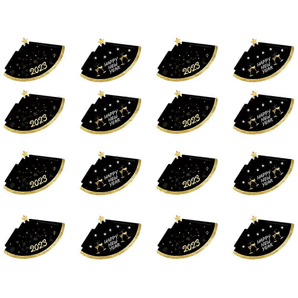 2024 Happy New Year Paper Cone Hats Party Hats for Gathering 48Pcs