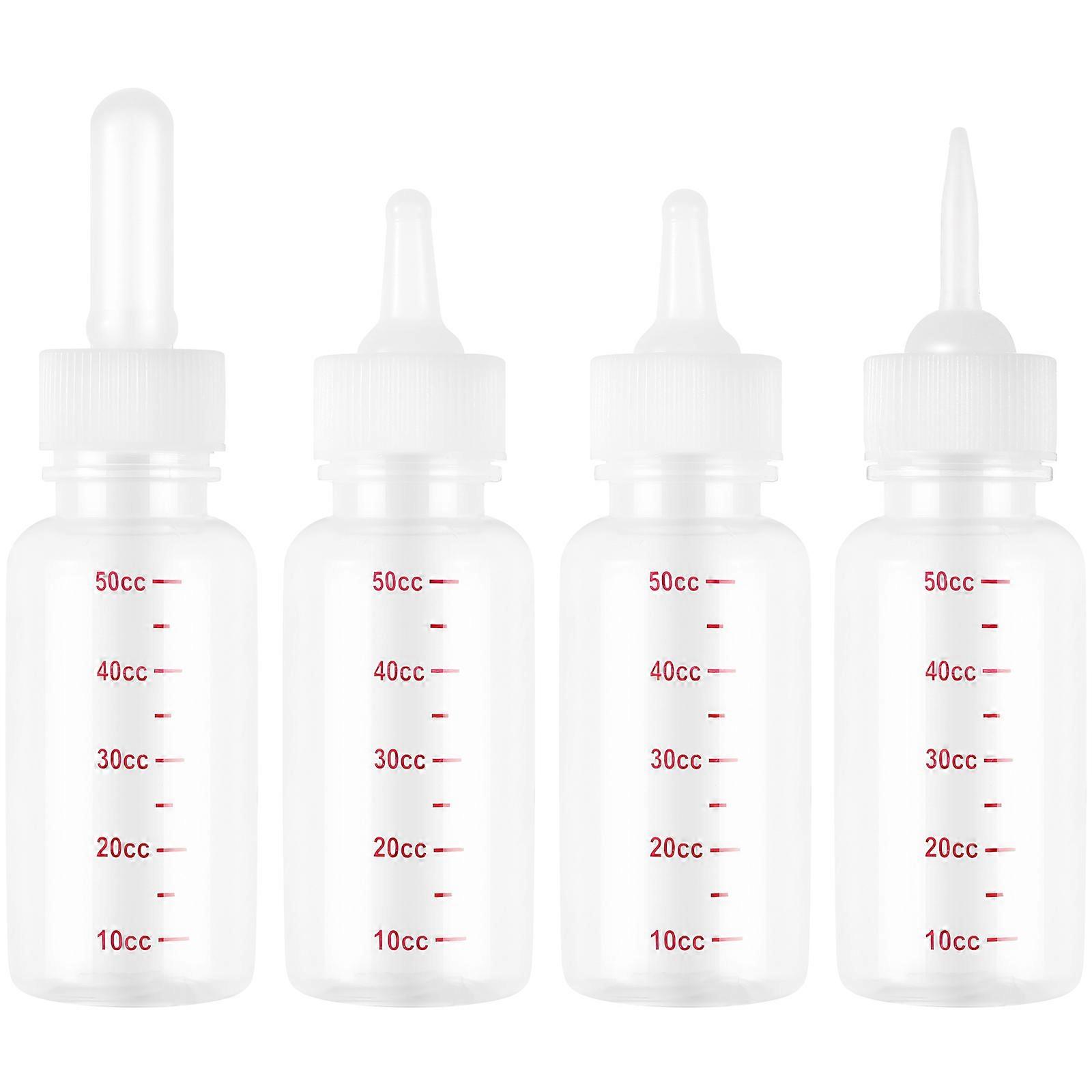 Puppy Nursing Bottles Dog Nursing Bottle For Puppies And Kittens PP Material 5.3×1.5×1.5in 4Set