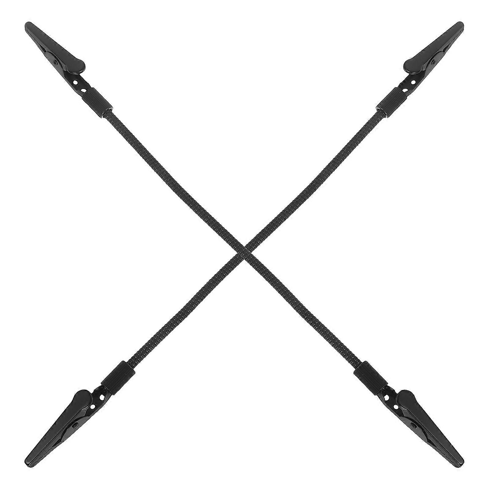 Double Ends Clamps 8 Pcs Memo Holding Clips For Home Use Black Aluminium Alloy Photo Display Item Fixation