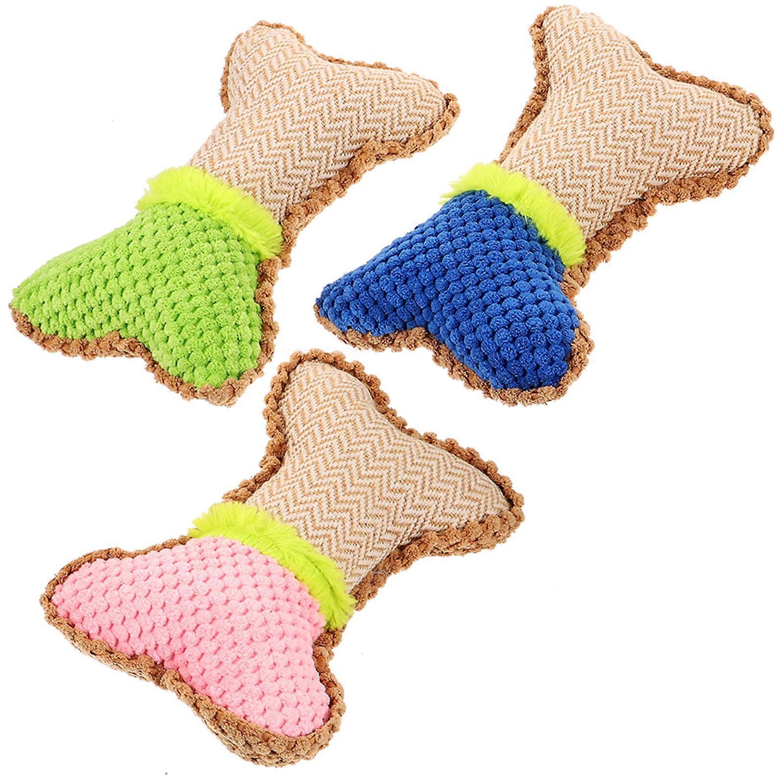 Wear-Resistant Plush Pet Dog Biting Toy Interactive Chew Toy 9Pcs Kit