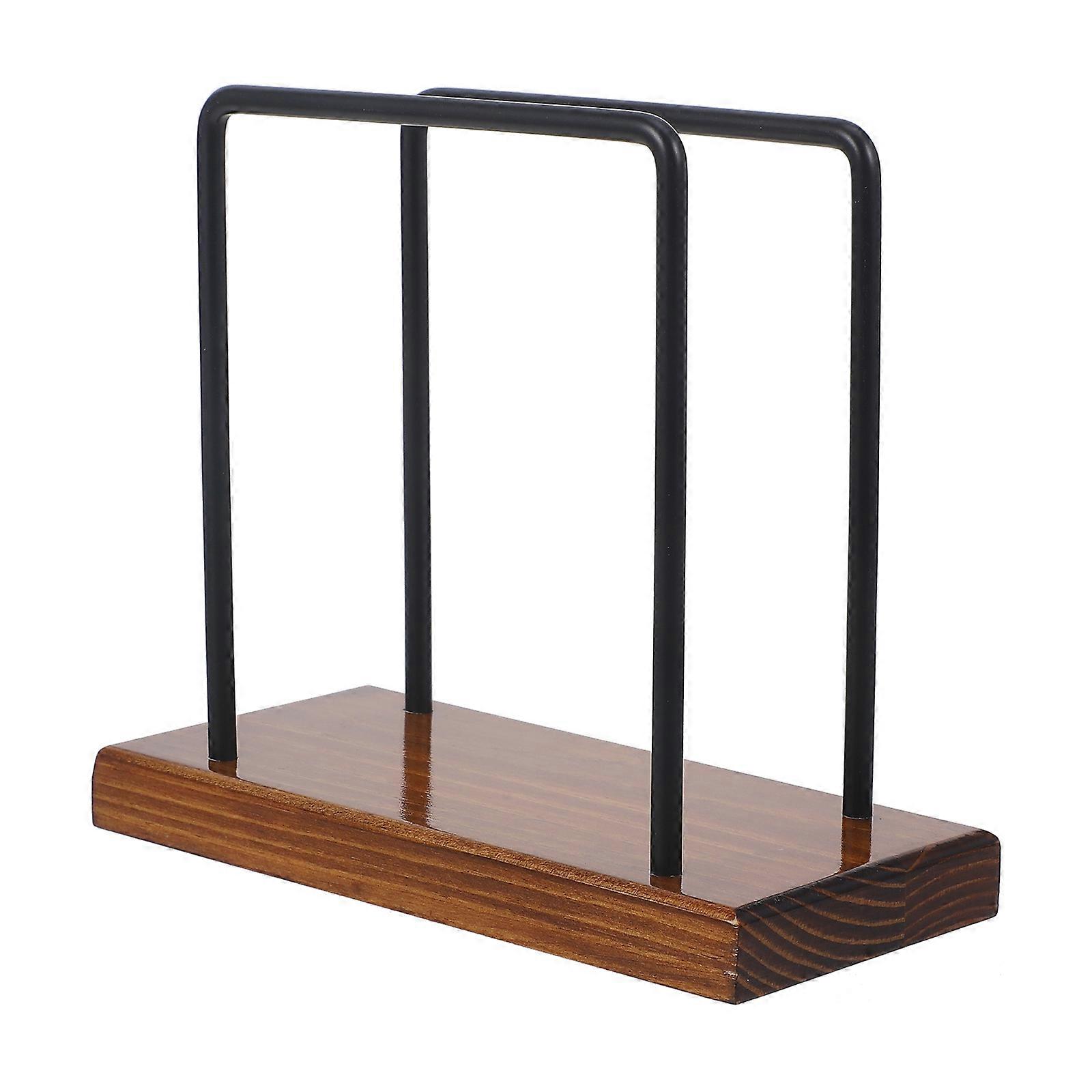 Wood and Iron Napkin Holder for Storage Use Table Napkin Holder Dispenser