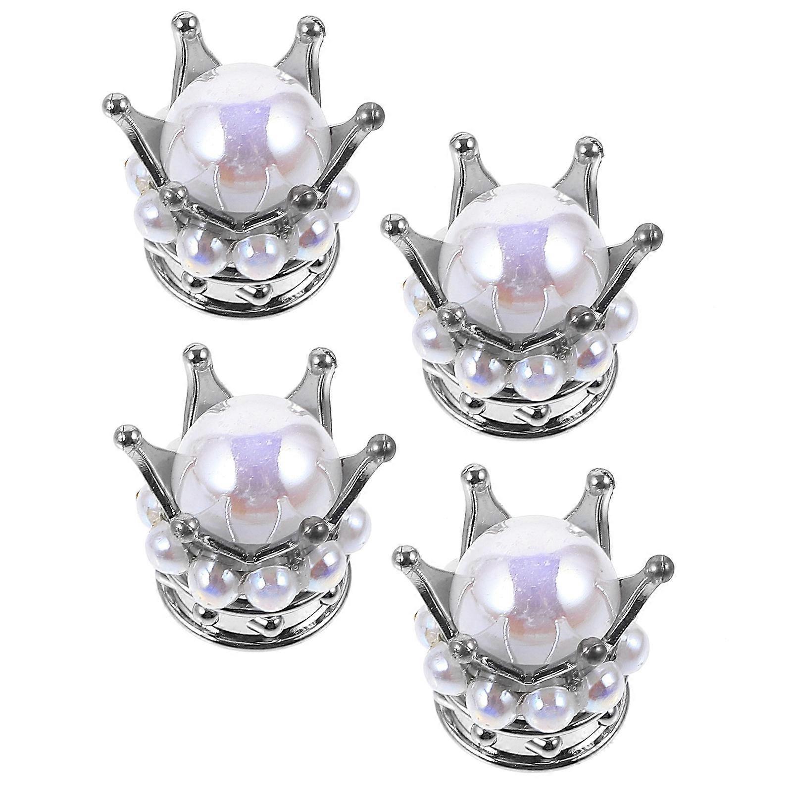 Tire Valve Caps Silver ABS Copper Creative Design 20Pcs Car Decoration