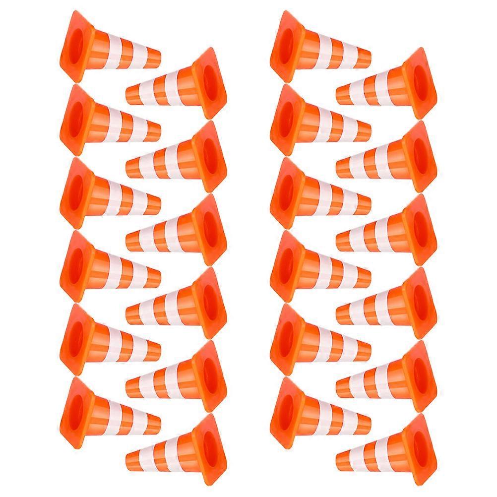 Mini Traffic Cone Toy Plastic Set for Playing 500Pcs Educational Road Safety Simulation