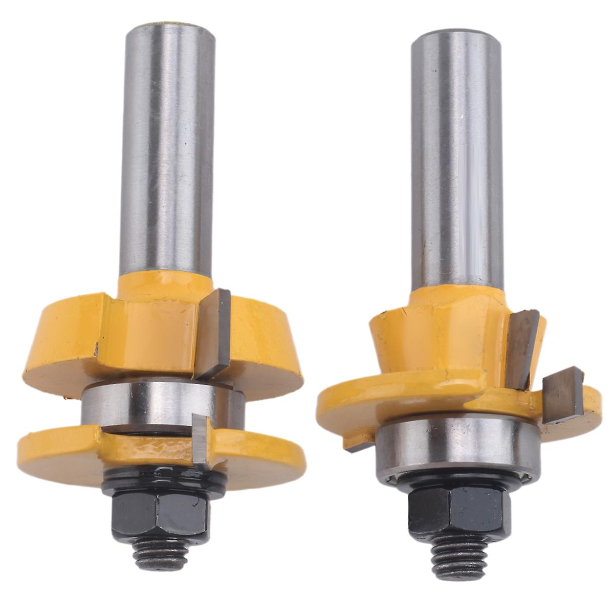 2PCS Rail Router Bit 1/2 inch Shank Shaker Woodworking Chisel Cutter