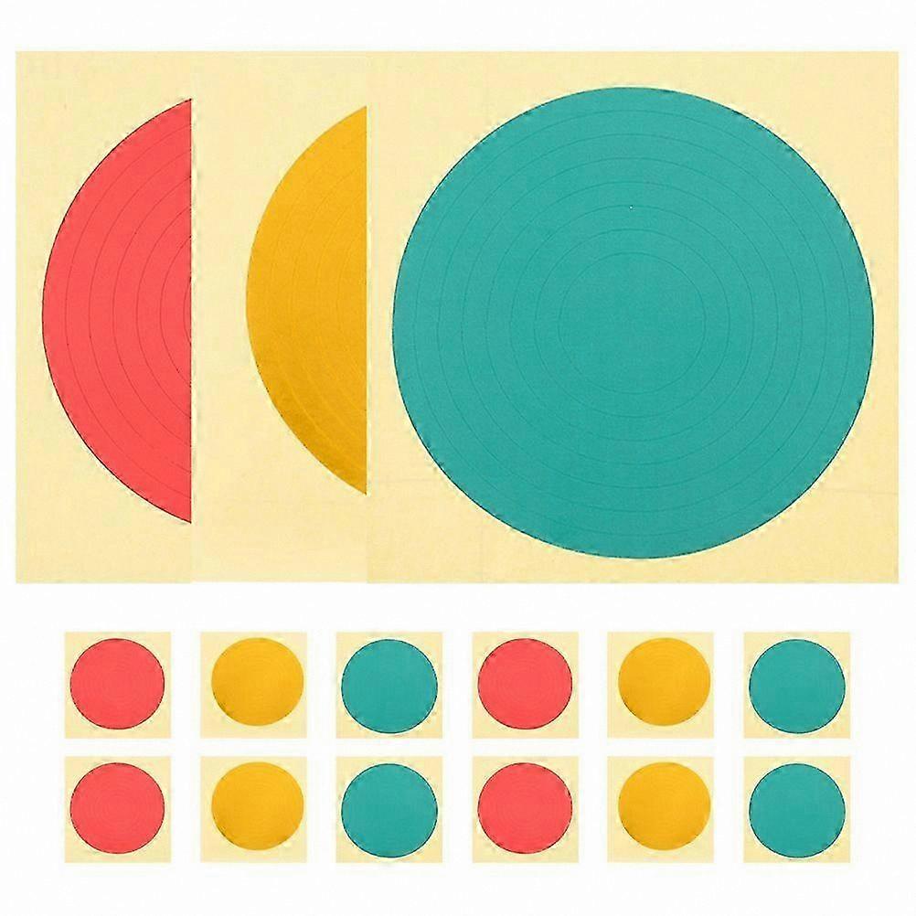 Adhesive Gauge Markers for Pressure Range Identification, 15-Pack Safety Labels for Precise Equipment Labeling