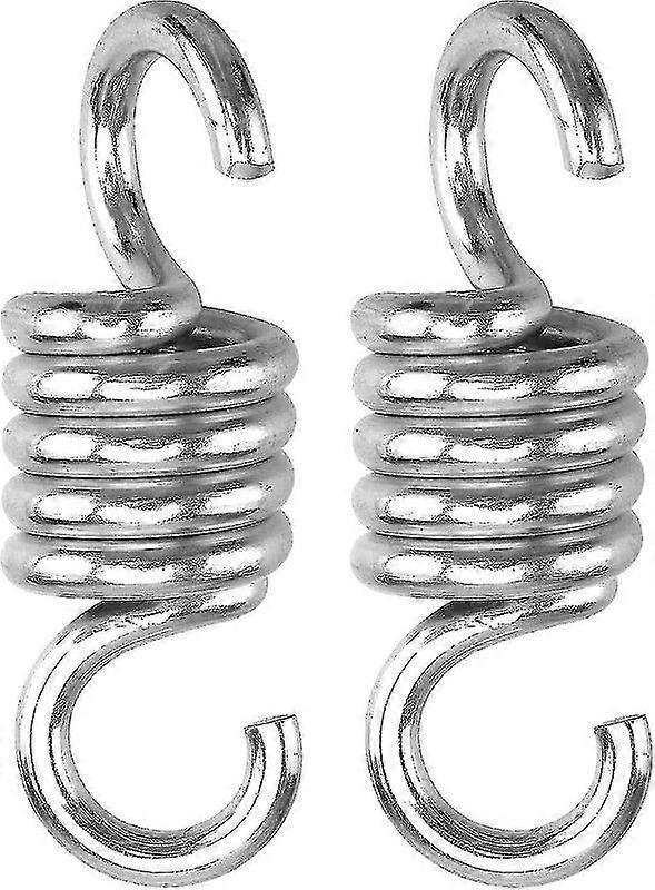 2 Pieces Spring Hammock Spring, Hanging Chair Spring Hammock, Rocking Chair Spring(silver)