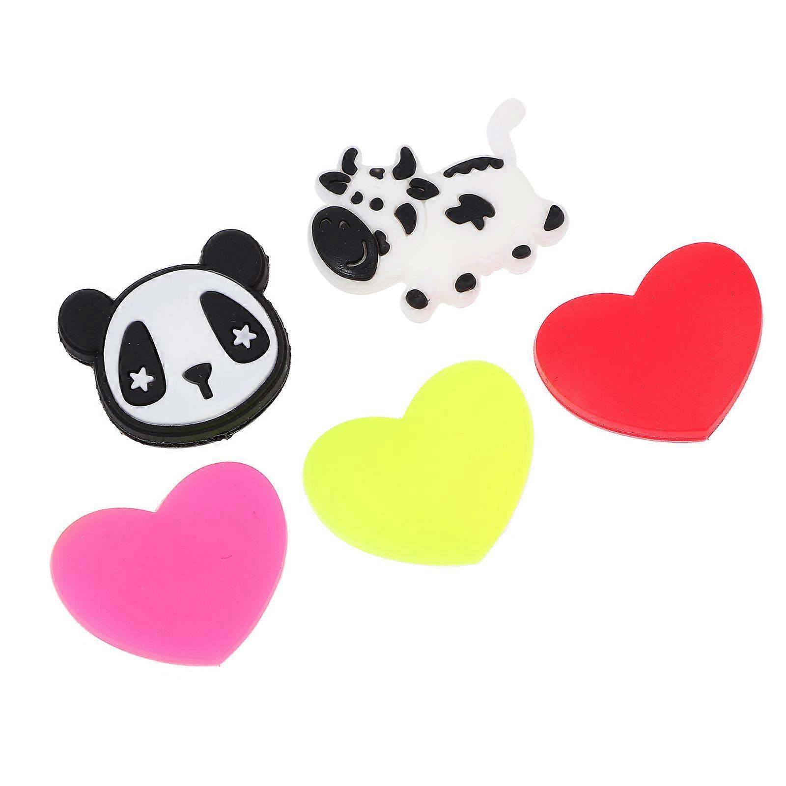 Creative Silicone Racket Dampener Cartoon Shock Absorber for Racket 5Pcs