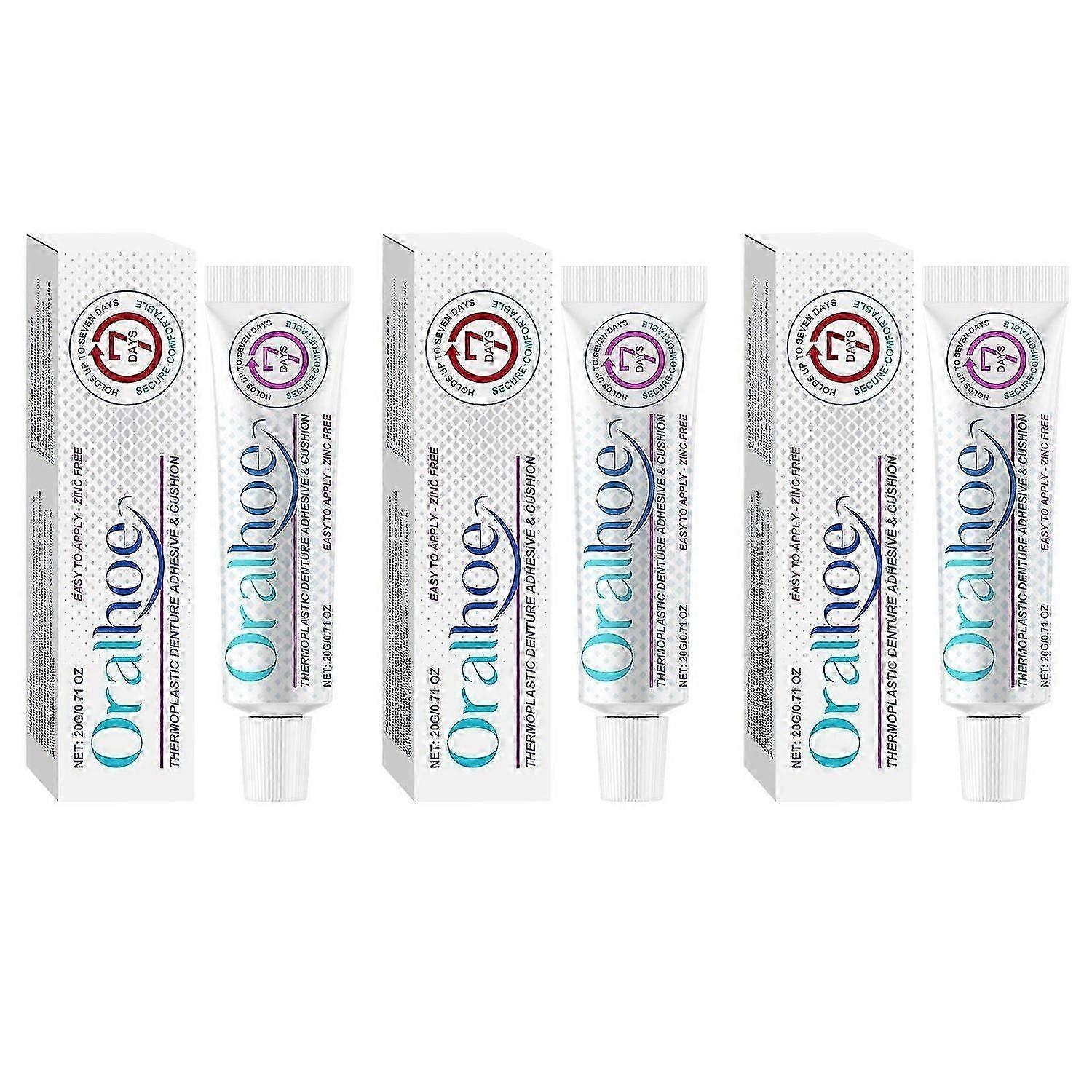 Thermoplastic-Denture Adhesive, Premium Formulas Non Glue Denture-Adhesive Cream, for Refitting Tightening-Dentures