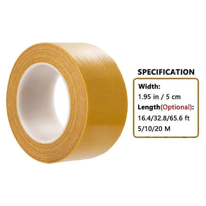 5/10/20m Mesh Double Sided Tape Heavy Duty, High Temperature Resistant Waterproof Strong Adhesive for Carpets Home Repair DIY